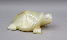 ONYX MARMOR  ARAGONIT Edelstein - SCHILDKRÖTE Deko Figur w1