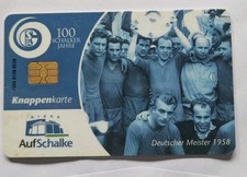  Knappenkarte 2004 - FC Schalke 04 - 100 Jahre - Deutscher Meister  1958 - GE