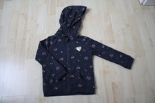 Pullover / Pulli / Hoodie * Kapuze & Reißverschluss * Blumen * Größe 104