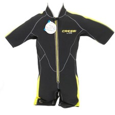 Cressi Neopren Shorty Tauchausrüstung Lido Schwimmkomfort Herren Schwarz Gelb XL