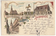 AK Hannover Litho Gruss aus