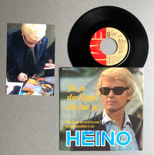 HEINO In-person signed  Single 7"-Cover Vinyl  Autogramm + Foto