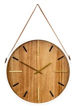 Wanduhr ⌀38cm Holzoptik
