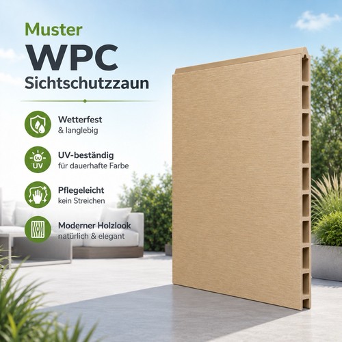 Muster wpc sichtschutzzaun - muster,