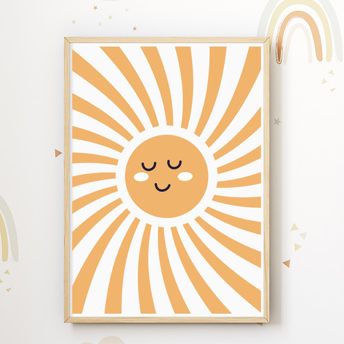 Sonne boho bild din - sonne, a4