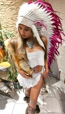 Indianer Kopfschmuck  Indian Headdress Federhaube Coiffe Indienne War bonnet