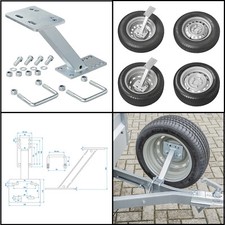 Ersatzradhalter Reserveradhalter Anhänger Ersatzrad Halterung mit U-Bügeln