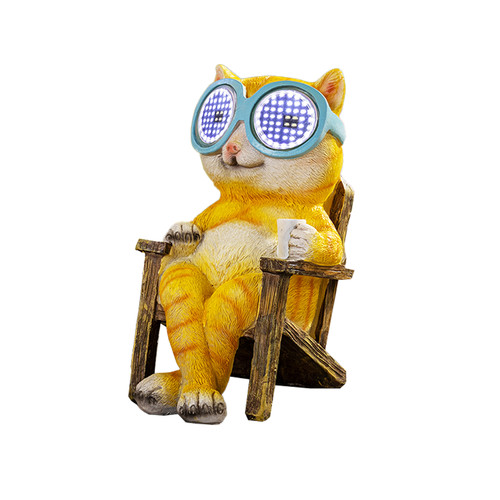 Led solar katze - "magig, eyes"