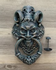 Eisen Türklopfer Teufel Jugendstil Barock Antik Stil 3,5 kg Gusseisen Nostalgie