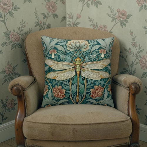 Dekokissen libelle jugendstil - dekokissen,
