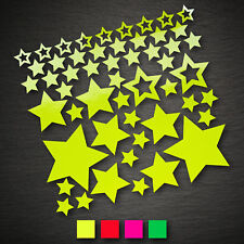 14006 Sterne Set 52 Stück Neon Sticker Aufkleber Auto Motorrad Tuning