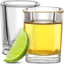 12 Schnapsgläser Eckig