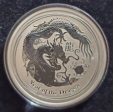 MDS AUSTRALIEN AUSTRALIA 1 DOLLAR 2012 "YEAR OF THE DRAGON", 1 UNZE SILBER  #A