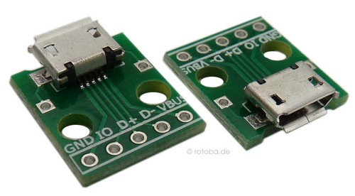 Micro usb buchse mit platine - usb,