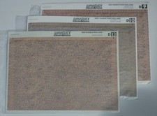Superquick OO/HO 3er Set Red Rubble Red Grey Sandstone Walling Building Papers