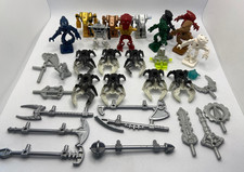 Lego Bionicle Bundle 18x Minifiguren, Einzelteile, 13x Waffen