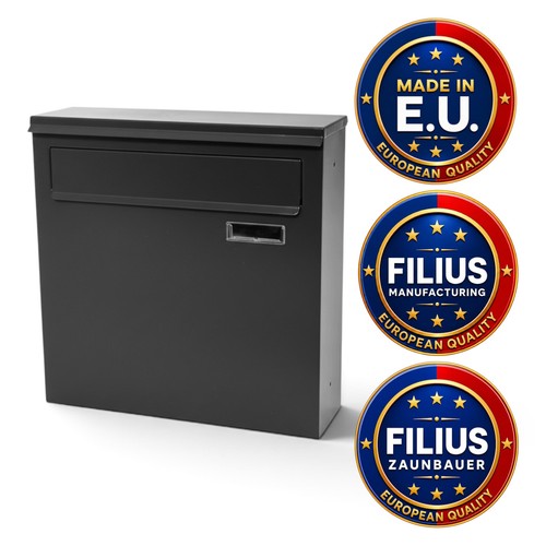 Zaunbriefkasten fd1 ral 7016 - zaunbriefkasten,