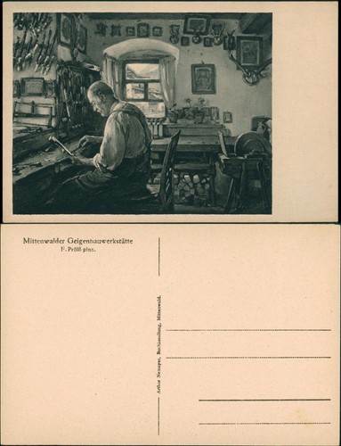 Ansichtskarte mittenwald - ansichtskarte,