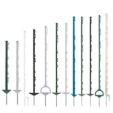 Kunststoffpfähle Weidezaunpfähle Pfahl Weidezaun Koppelpfahl grün weiß schwarz