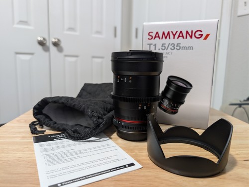 Samyang camera lens 35mm - samyang, t1.5