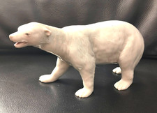 antike seltene Porzellan Figur Polarbär Eisbär Bär Erbstück (Thüringen ?)