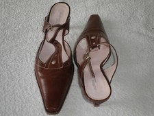 Stephane Kelian Pantolletten braun Größe 7 (deutsche 40) TOP 