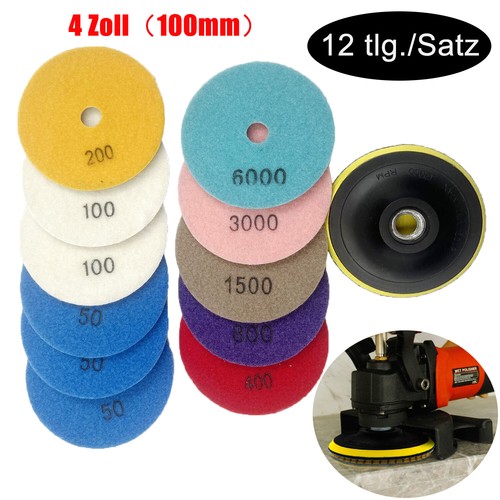 12x diamant polierscheiben - 12x,