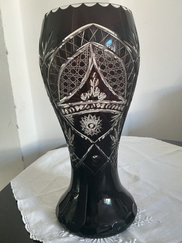 Kristall glas vase - kristall,