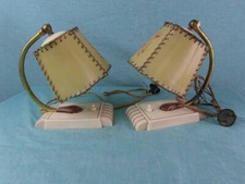 Paar Tischlampen Art Deco