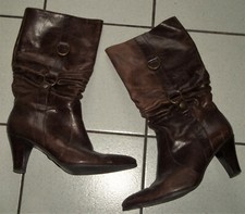 BUFFALO Leder Stiefel Gr. 40