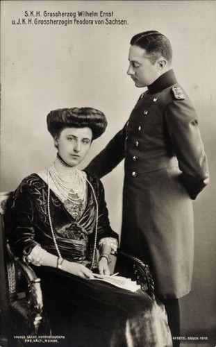 Großherzog wilhelm ernst - ak,