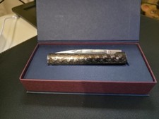 Perceval Le Francais  - Damast Klinge, Carbon Griff, Guillochage von Perceval