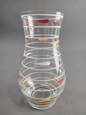 DDR Glas Vase Blumen gedeckter