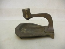 x-20656 Alter Antik Bronze Kerzenhalter L:ca. 140mm,H: ca.90mm