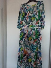 Alba Moda Kleid NP 120€Damenkleid Sommerkleid Viskose 46