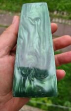  Art Deco Lavastrom Catalin Bakelit Viereckige Vase in Grün