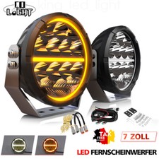 2x 7zoll LED Fernscheinwerfer Zusatzscheinwerfer 125W 12/24V LKW KFZ ECE E9 IP67