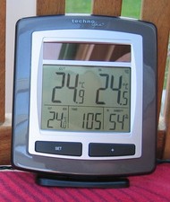 WS6010 Technoline Solar Temperatur Feuchte Uhrzeit TX35IT