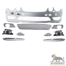 Mercedes W211 02-06 STOßSTANGE für PDC + Nebelscheinwerfer VORNE 55 AMG OPTIK