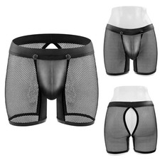 Schlanke und stilvolle Herren Netz Boxershorts leicht und atmungsaktiv getragen