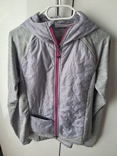 Sport Laufen Jogging Jacke Tchibo Grau Gr 40 mit Kapuze