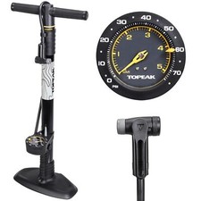Topeak JoeBlow Mountain X Fahrrad Stand Luft Pumpe Manometer 4Bar Oversize Stahl