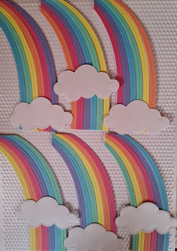 Stanzteile regenbogen und - regenbogen,