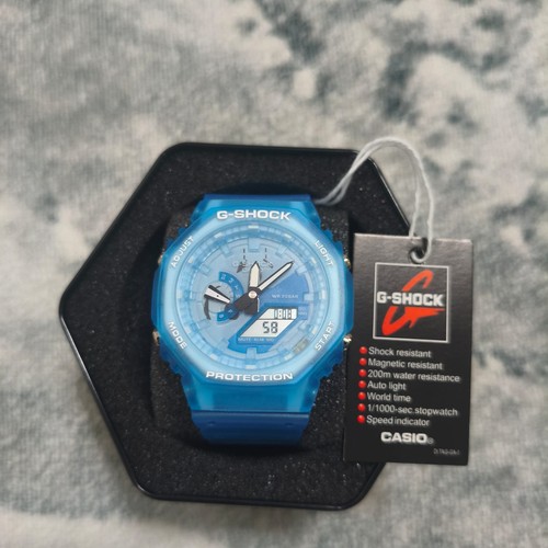 Casio shock 2100 blue - casio,