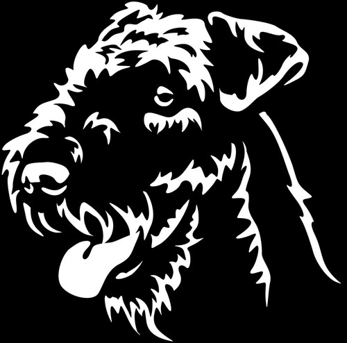 Airedale terrier aufkleber - aufkleber,