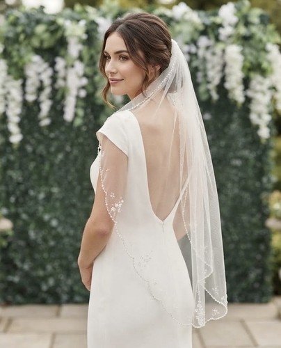 Schleier hochzeit elegant - schleier,