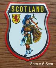 Sticker Aufkleber Schottland Pipes & Drums Scotland Dudelsack Pipe 80er Jahre