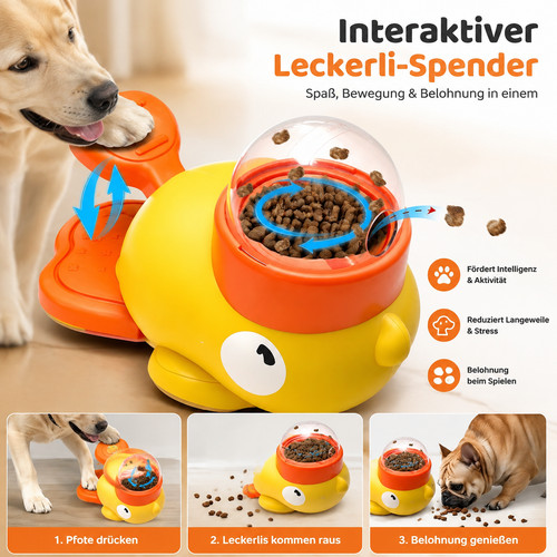 Hundespielzeug ente 2in1 slow - hundespielzeug,