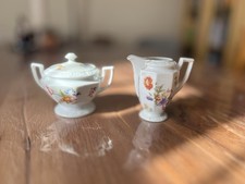 Rares Set Rosenthal Maria Sommerstrauß Zuckerdose Milchkännchen Vintage Bavaria