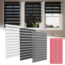 Doppelrollo Klemmfix ohne Bohren Fensterrollo Zebrarollo Klemmrollo Blickdicht
